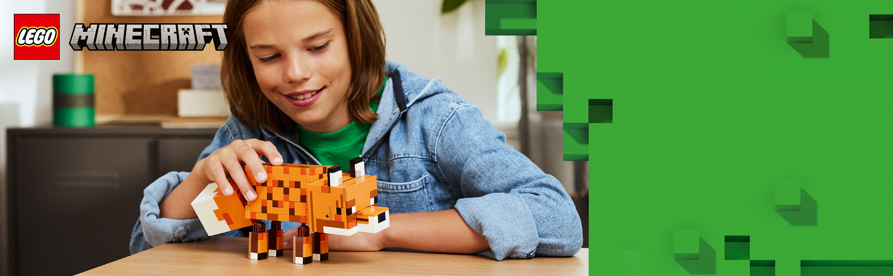 Polohovateľná líška Minecraft® na&nbsp;hranie aj vystavenie